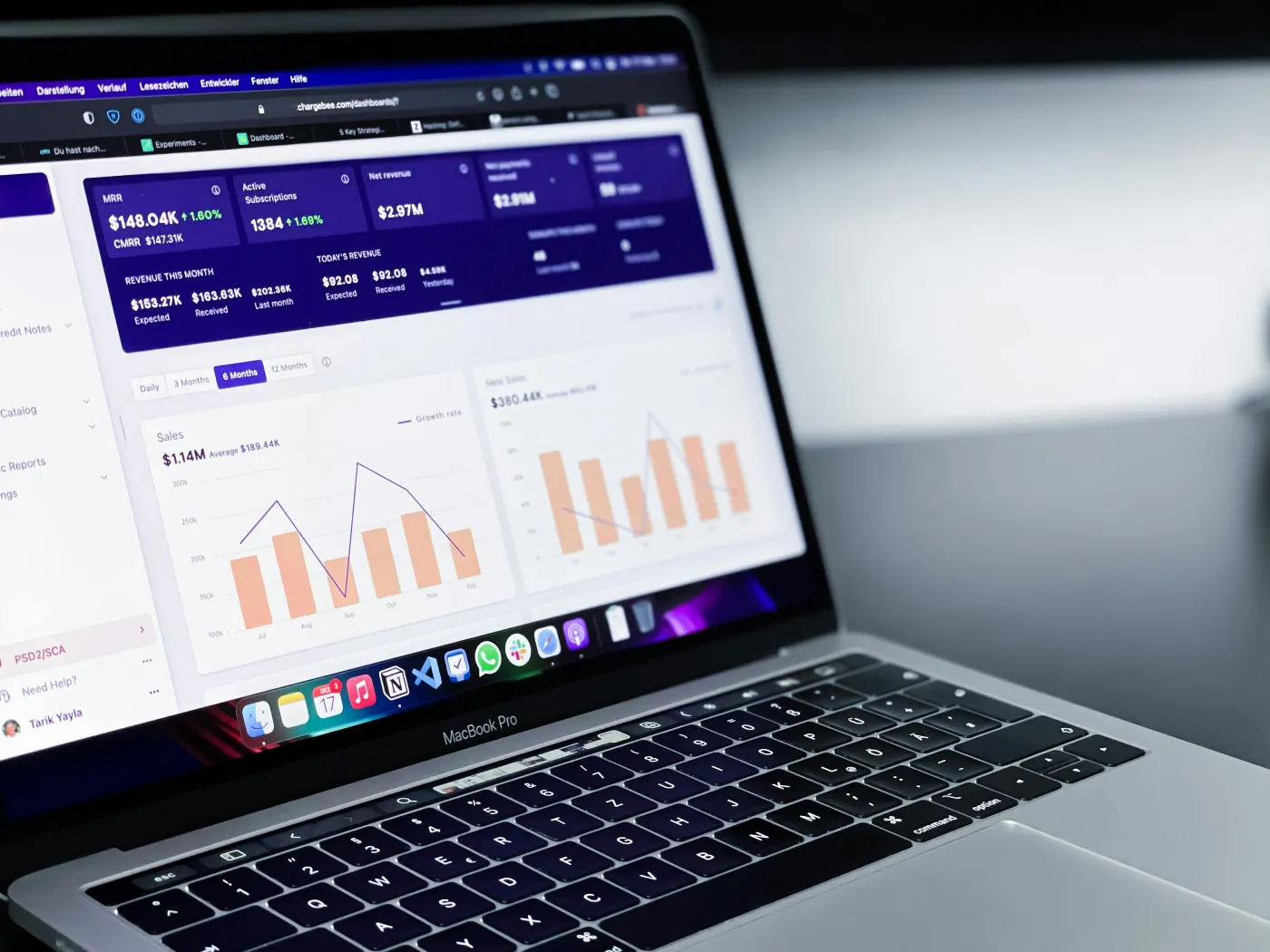 Marketing analytics dashboard used to manually vet backlink sources for traffic and quality